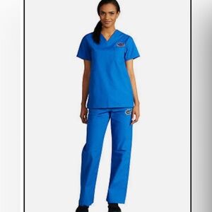 Florida Gator University Emblem  Scrubs Top and Bottom Plus Size 2X Landau